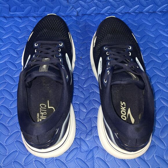 Brooks Ghost 15 Womens Running Walking Shoes Blue Athletic Sneakers Size 9B - Picture 7 of 11